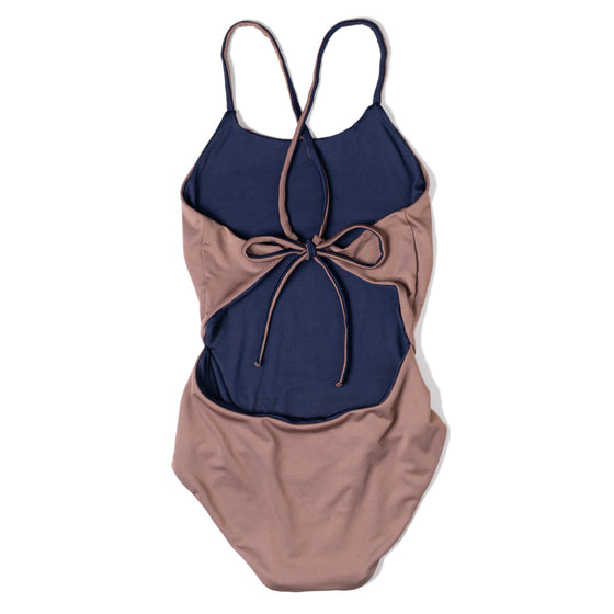 Reversible Sport Onesie (Nude & Navy)