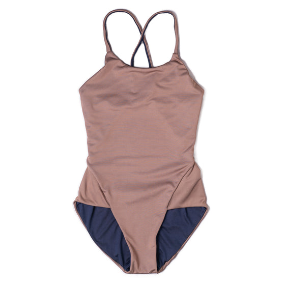 Reversible Sport Onesie (Nude & Navy)